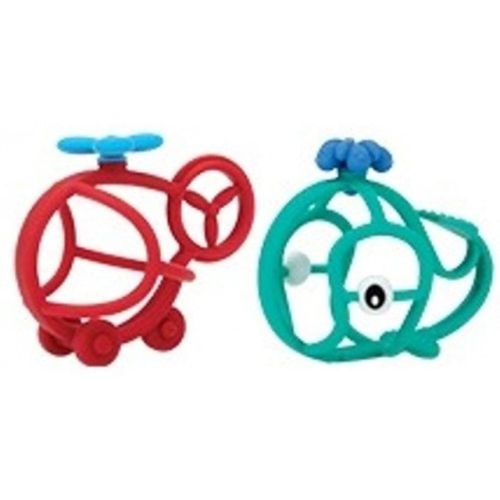 купить Игрушка-прорезыватель Nuby ID6841 Прорезыватель cиликоновый 3D Кит/Вертолет( 3м +) в Кишинёве 