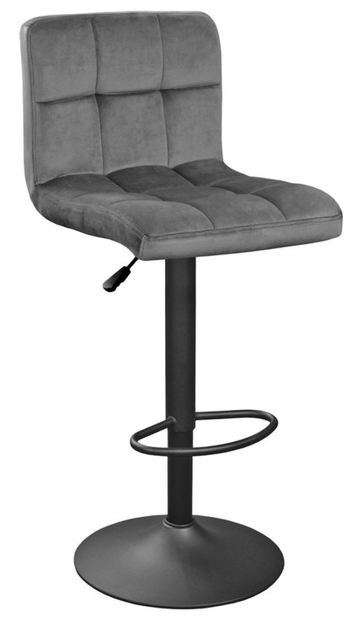cumpără Scaun de bar Deco SB-044 Catifea Grey +Black Leg în Chișinău 