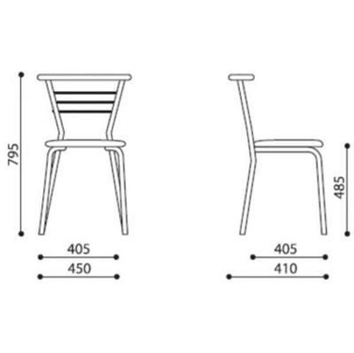 купить Стул Nowystyl Marco chrome (BOX-4) (V-18) beige в Кишинёве 