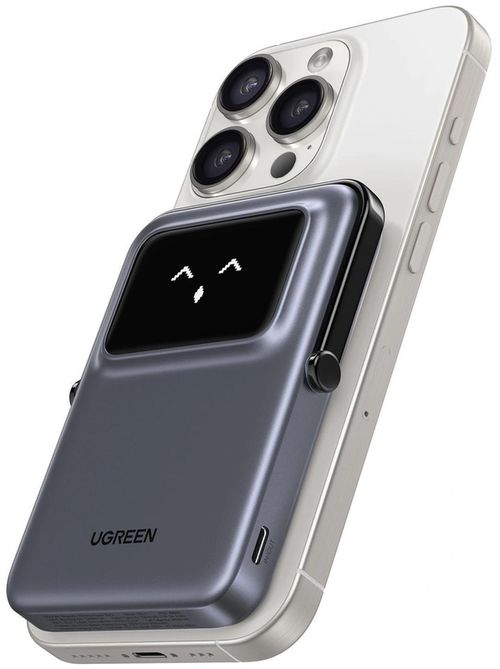 cumpără Acumulator extern USB (Powerbank) Ugreen 35605B Uno Series Magnetic Wireless , 5000mAh, 15W, Space Gray în Chișinău 