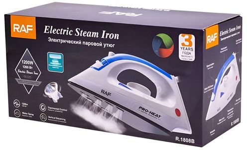 купить Утюг Raf R.1808B, 1200W, White в Кишинёве 