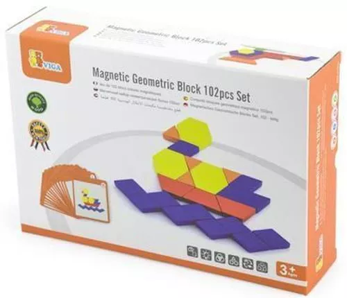 купить Набор для творчества Viga 50669 Magnetic Geometric Block (102buc) в Кишинёве 
