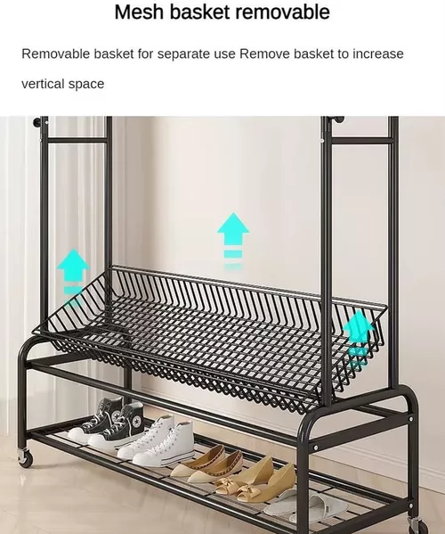 купить Вешалка для одежды miscellaneous RM53 Suport pentru haine 150x45x170cm, metal negru в Кишинёве 