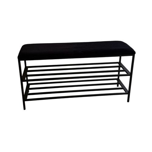 cumpără Raft pentru încălțăminte Nex Home Pantofar 3 nivele, metal, max.150kg, 100x32x52cm, 12 Negru în Chișinău 
