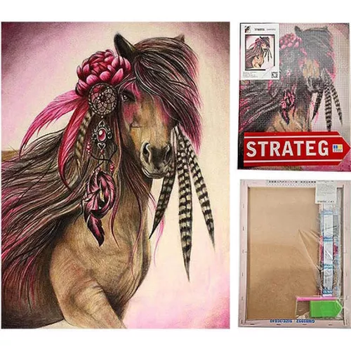 cumpără Tablou pe numere Strateg 57282 Pictura cu diamante 30x40cm, Cal fermecat în Chișinău 