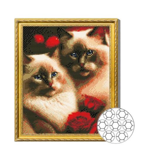 купить Картина по номерам Art Gallery GB86700 Mozaic cu diamante 30x40cm Motani indragostiti в Кишинёве 