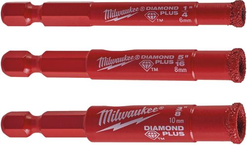купить Сверло Milwaukee 4932498368 Set burghiu diamantat 1/4inch, 6-8-10mm в Кишинёве 