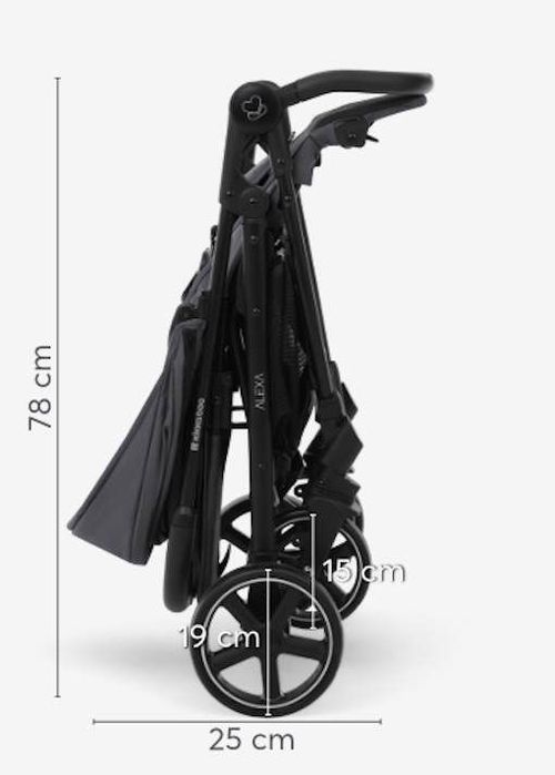 купить Детская коляска Kikka Boo 31001030179 Alexa Black в Кишинёве 