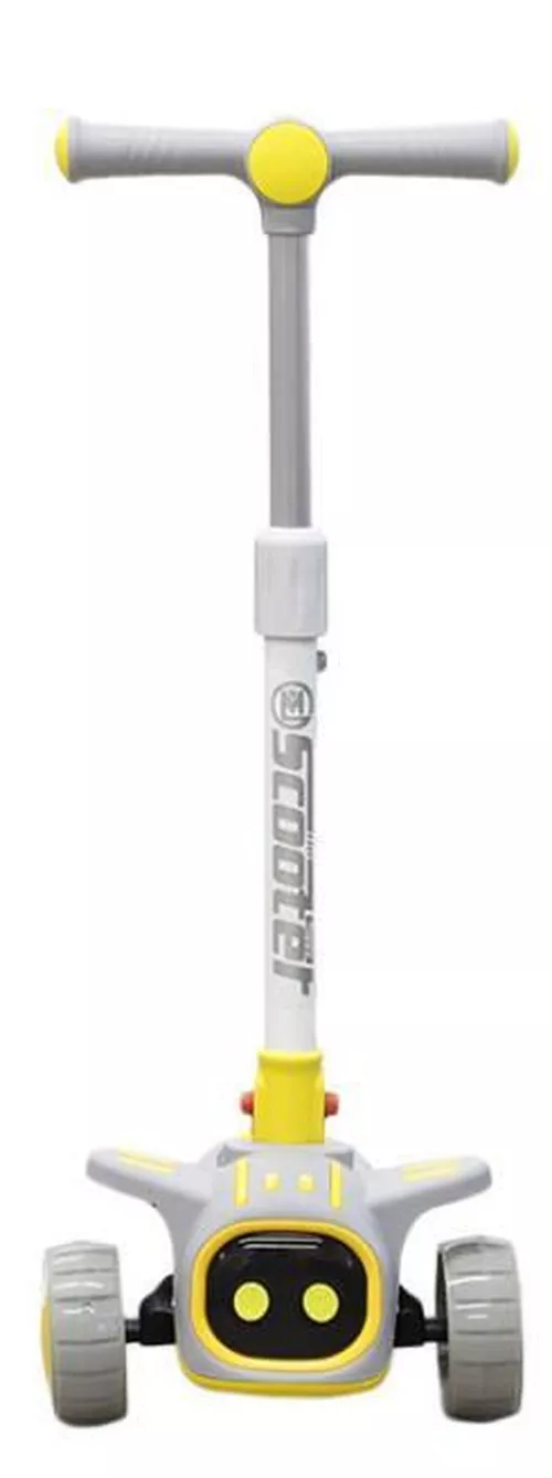 cumpără Trotinetă New World 2611 Cosmonaut cu 3 roti, galben, 61530 în Chișinău 