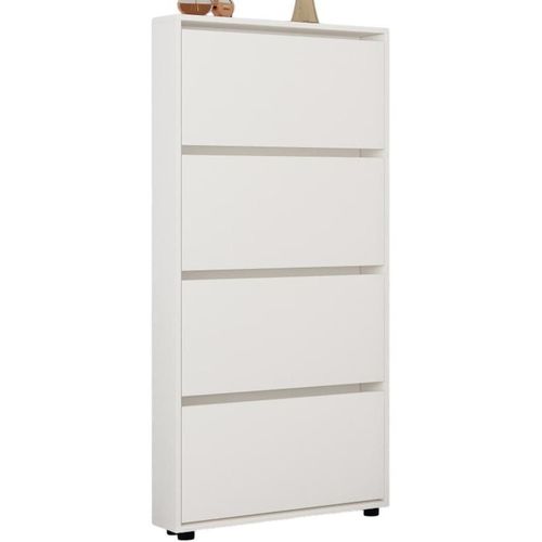 купить Полка для обуви Mobildor-Lux Leo Slim 70x16x164H cm White в Кишинёве 