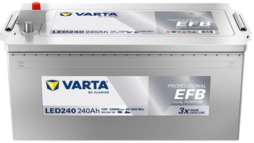 купить Автомобильный аккумулятор Varta 240AH 1200A(EN) клемы 3 (518x276x242) TE 088 EFB (Prof DP) (932240120K312) в Кишинёве 