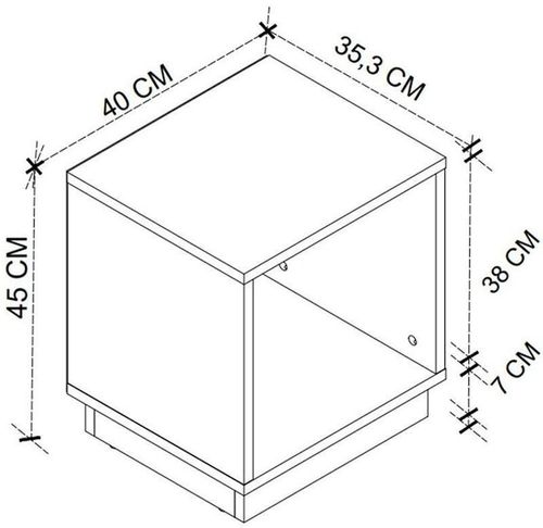 купить Тумба Bofigo 19-03-08 Anthracite в Кишинёве 