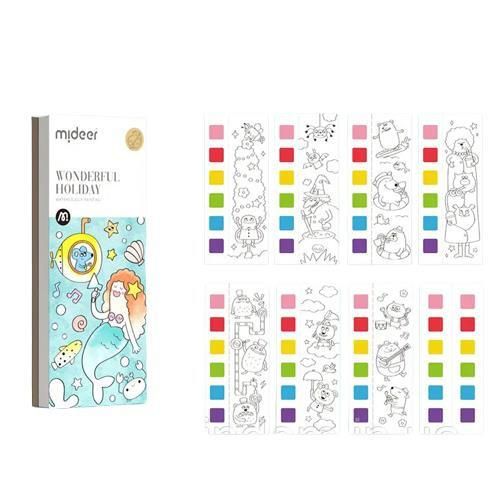 cumpără Set de creație Mideer MD4226 Cartea de colorat cu acuarele inclusă Vacanță minunată în Chișinău 