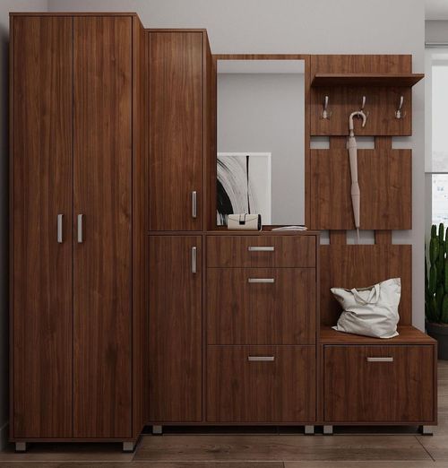 cumpără Mobilă pentru antreu Fabrik Home Madlen 2100 nuc-piatră în Chișinău 