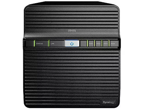 cumpără Synology DiskStation DS420j, 4-bay NAS Server for Personal/Home, CPU QuadCore 1.4GHz, 1GB DDR4, 4 x 3.5" or 2.5" SATA3, 2xUSB 3.0, Gigabit LAN (retelistica NAS pentru HDD/сетевой дисковый накопитель для HDD) în Chișinău 