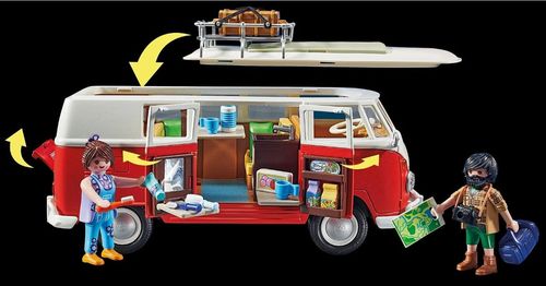 cumpără Mașină Playmobil PM70176 Volkswagen T1 Camper Van în Chișinău 