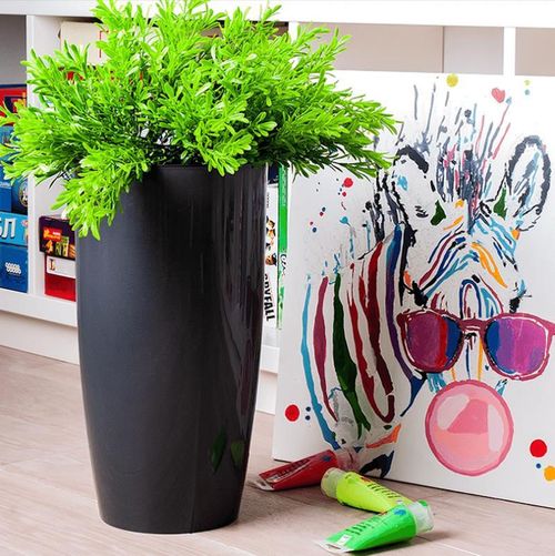 cumpără Ghiveci pentru flori Aleana 115044 Alfa d27x51 cm, granit în Chișinău 