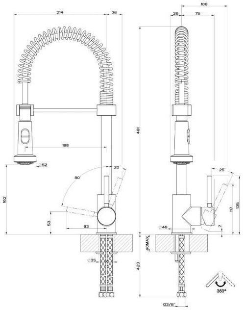 cumpără Bateria bucătărie Gessi 50209-031 Neutron Chrome în Chișinău 
