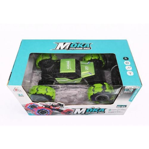 купить Радиоуправляемая игрушка New World 2073 Masina Rock Crawler Explosion Wheel 1:18 cu T/C, verde, 2410D в Кишинёве 
