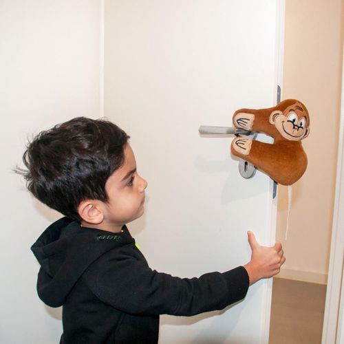 купить Детская безопасность Sevi Bebe 398-14 блокада для двери Cute Door Stopper - Monkey в Кишинёве 