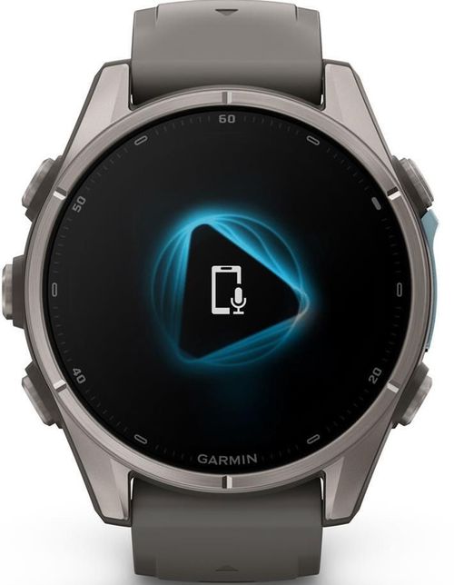 cumpără Ceas inteligent Garmin Fenix 9, 43mm, Bare Ti, Pebble Gray Band (010-04761-11) în Chișinău 