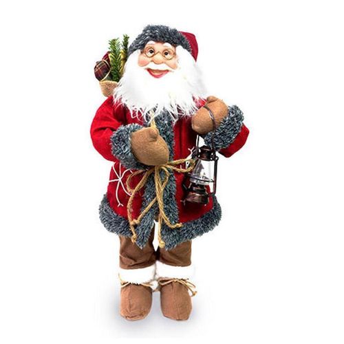купить Новогодний декор Promstore 01854 Дед Мороз в красный шубе с снежинки и мешком 60cm в Кишинёве 
