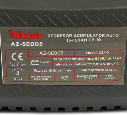 купить Зарядное устройство для авт.аккумуляторов ALMAZ 30-150Ah CB-10 (AZ-SE005) в Кишинёве 