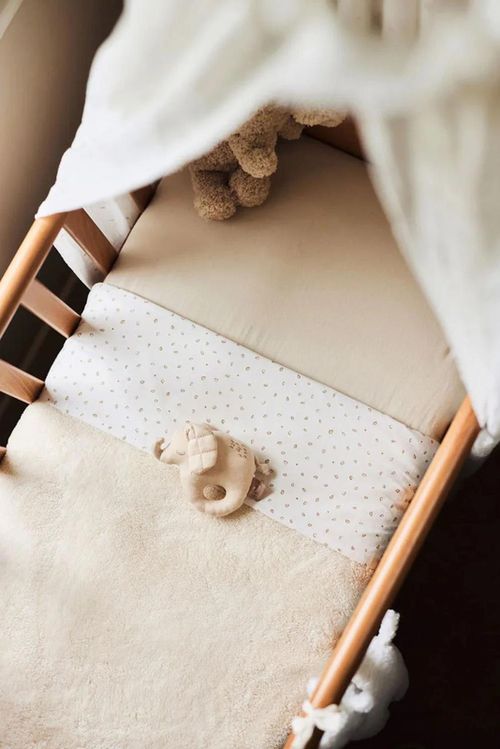 cumpără Lenjerie de pat pentru copii Jollein 516-522-68129 Paturica Basic Jersey/Sherpa Oatmeal, 100x150cm în Chișinău 