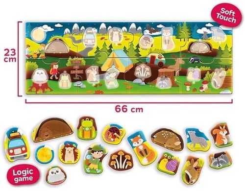 купить Головоломка Lisciani Giochi 105373 Set de puzzle panoramic Padure, cod 61994 в Кишинёве 