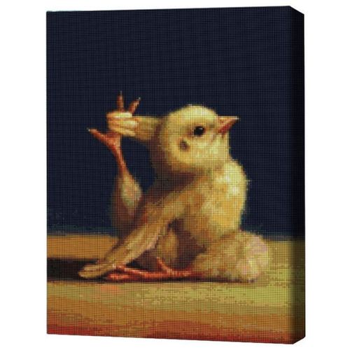 купить Картина по номерам BrushMe DBS1225FC Mozaic cu diamante 40x50сm (fără cutie) Găinușa-Yoga, Lucia Heffernan в Кишинёве 