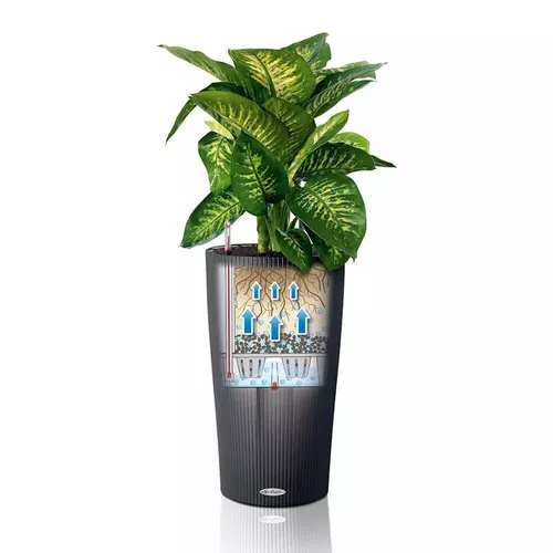 купить Цветочный горшок Lechuza Cilindro Color 32, Slate в Кишинёве 