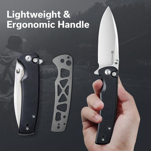 купить Нож походный Sencut S21007-5 Sachse, G10, Button Lock в Кишинёве 