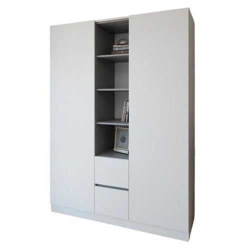 купить Шкаф Smartex (15843) N14 160cm Alb+Grafit в Кишинёве 