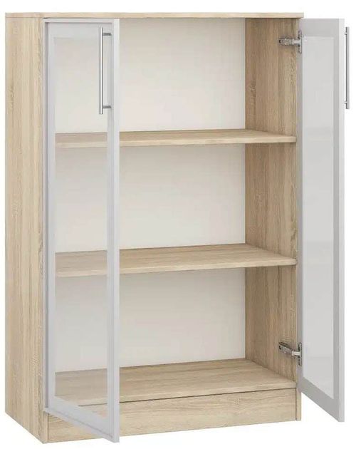 купить Шкаф Mobildor-Lux Витрина Practik (80x40x120H см) Sonoma в Кишинёве 