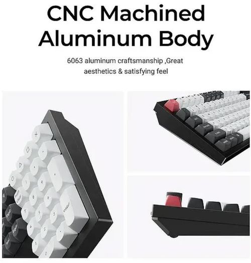 купить Клавиатура Keychron Q6 HE QMK Wireless Custom Full-Metal Mechanical Keyboard (Q6H-P1), Shell White в Кишинёве 