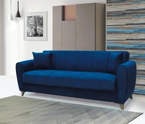 купить Диван Trendy Paris, extensibila cu lada de depozitare, 215x80x80cm, Albastru в Кишинёве 