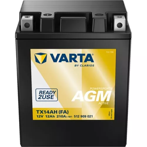 купить Автомобильный аккумулятор Varta 12V 12AH 210A(EN) клемы 1 (133x90x164) YTX14AH-BS AGM (512909021K542) в Кишинёве 