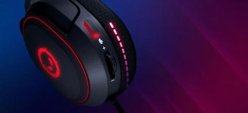 cumpără Căști pentru gaming LORGAR Kaya 460 USB 2m RGB Black în Chișinău 