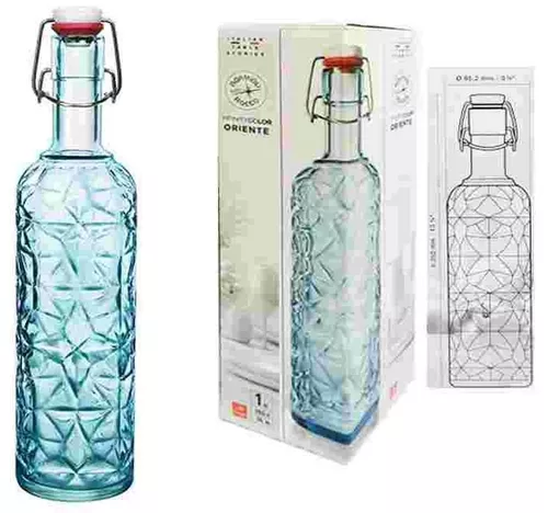cumpără Sticlă apă Bormioli Rocco 43597 Бутылка с зажимной крышкой Oriente 1l синяя în Chișinău 