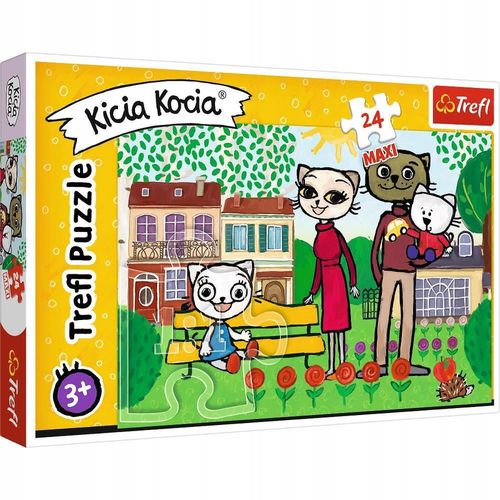 купить Головоломка Trefl 14316 Puzzle 24 Maxi Kittykit s Fun в Кишинёве 