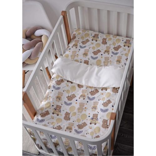 cumpără Lenjerie de pat pentru copii Veres VR 154.5.04.11 Фланель Медвежата (90x110/40x60) (3ед.) în Chișinău 