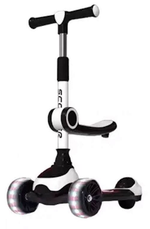 купить Самокат Richi (60602) Trotineta neagra pentru copii (606Z) в Кишинёве 