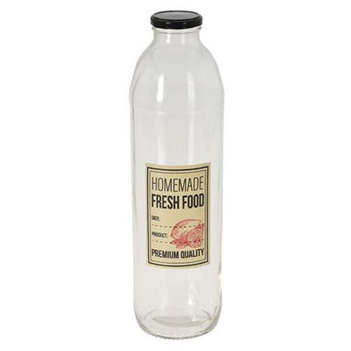 cumpără Container alimentare Excellent Houseware 49638 Бутылка стеклянная с крышкой 1l, H28cm Food în Chișinău 