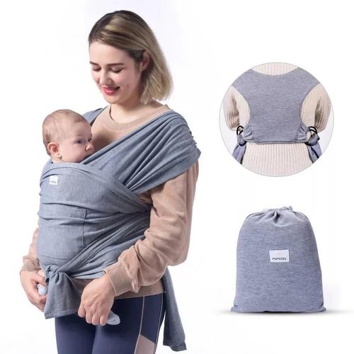 cumpără Marsupiu pentru copii Momcozy CR001-GR00NB-A Sling pentru purtarea bebelusilor Wrap Grey în Chișinău 