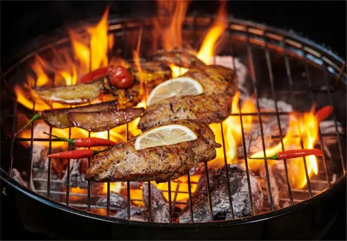 купить Мангал GardenLine BBQ5276 Black/Red в Кишинёве 