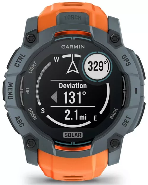 купить Смарт часы Garmin Instinct 3, 50 mm, Solar, Twilight with Solstice Band (010-02935-01) в Кишинёве 