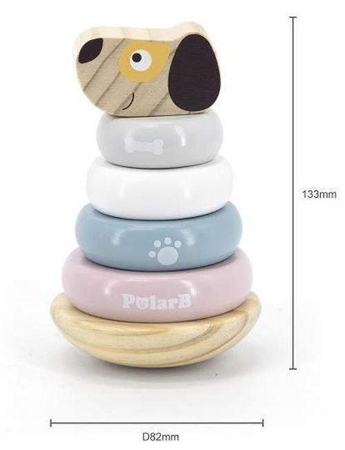 купить Головоломка Viga 44042 Piramidă din lemn Cățeluș в Кишинёве 