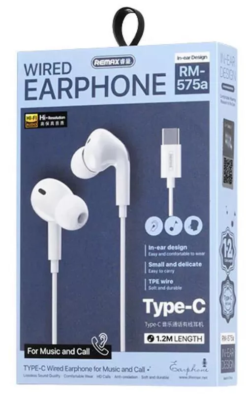 купить Наушники проводные Remax RM-575a White в Кишинёве 