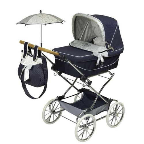 cumpără Păpușă DeCuevas 82044 коляска для кукол REBORN с зонтиком и аксессуарами VINTAGE 2023 - 90 cm în Chișinău 