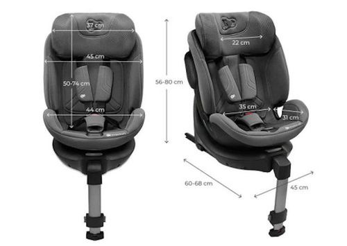 cumpără Scaun auto KinderKraft KCXRID02GRY0000 Xrider2 i-Size 40-150cm Grey în Chișinău 